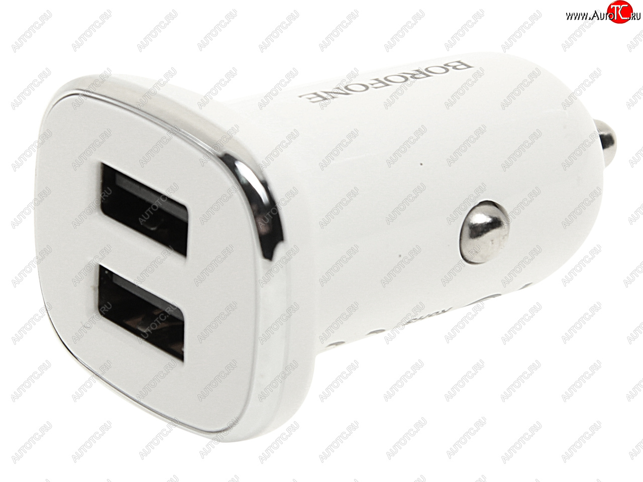200 р. Устройство зарядное в прикуриватель 2USB 12V белое BOROFONE BOROFONE bz12  с доставкой в г. Пермь
