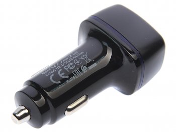 253 р. Устройство зарядное в прикуриватель 2USB 12V черное BOROFONE BOROFONE bz14 black  с доставкой в г. Пермь. Увеличить фотографию 2