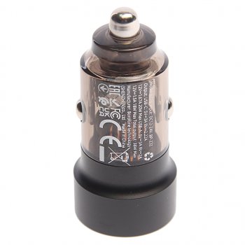 619 р. Устройство зарядное в прикуриватель 1USB + 1 Type C 12V BOROFONE BOROFONE bz20 transparent black  с доставкой в г. Пермь. Увеличить фотографию 2