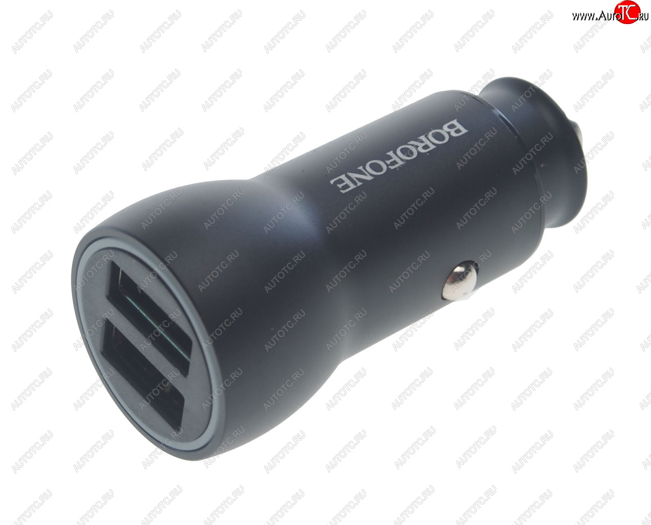 569 р. Устройство зарядное в прикуриватель 2USB 12-24V 3.1A черный BOROFONE BOROFONE bz9 black  с доставкой в г. Пермь