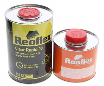 2 099 р. Лак акриловый 2К RAPID 90 1л с отвердителем C90 0.5л супербыстрый REOFLEX REOFLEX ц0013964  с доставкой в г. Пермь. Увеличить фотографию 1