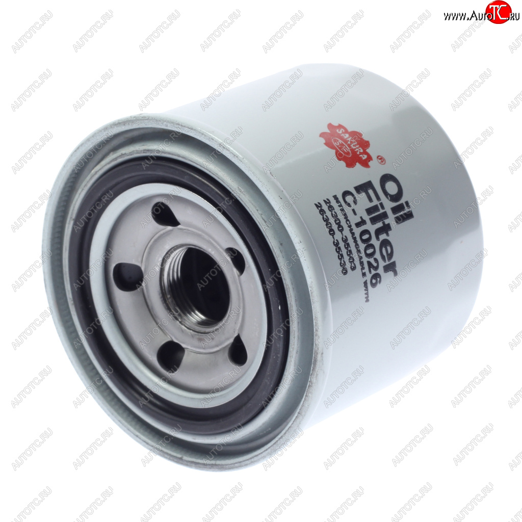 539 р. Фильтр масляный HYUNDAI Sonata,Accent,Lantra KIA Rio 3,Cerato MITSUBISHI Galant,Pajero (06-) SAKURA SAKURA c10026  с доставкой в г. Пермь