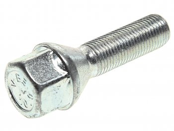 152 р. Болт колеса М12х1.25х36 конус цинк под ключ 19мм BIMECC BIMECC c19b36  с доставкой в г. Пермь. Увеличить фотографию 1