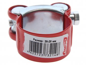112 р. Хомут силовой d=026-028 (27) красный COMFORT COMFORT c.26-28.plr  с доставкой в г. Пермь. Увеличить фотографию 2