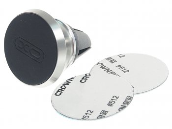 Держатель телефона на дефлектор магнитный серебристый XO XO c55b sliver