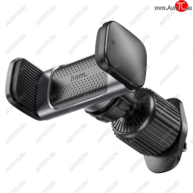 399 р. Держатель телефона на дефлектор черный HOCO HOCO ca110 black metal gray  с доставкой в г. Пермь