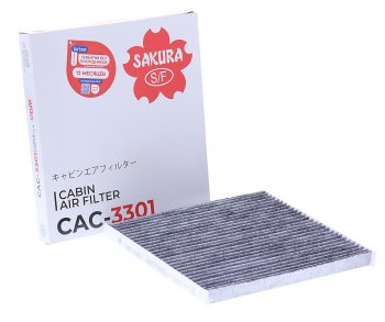 Фильтр воздушный салона TOYOTA Rav 4,Yaris,Isis(04-),Allion угольный SAKURA SAKURA cac3301
