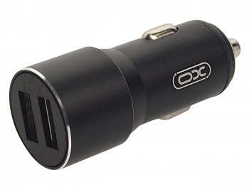 339 р. Устройство зарядное в прикуриватель 2USB 12V черное XO XO cc30 black  с доставкой в г. Пермь. Увеличить фотографию 1