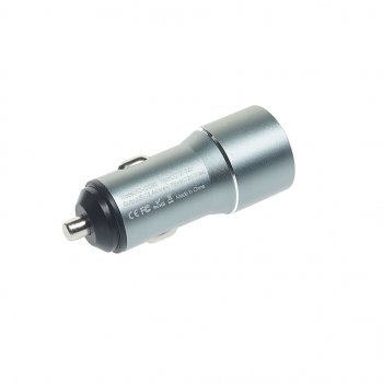 349 р. Устройство зарядное в прикуриватель 2USB 12V серое XO XO cc30 gray  с доставкой в г. Пермь. Увеличить фотографию 2