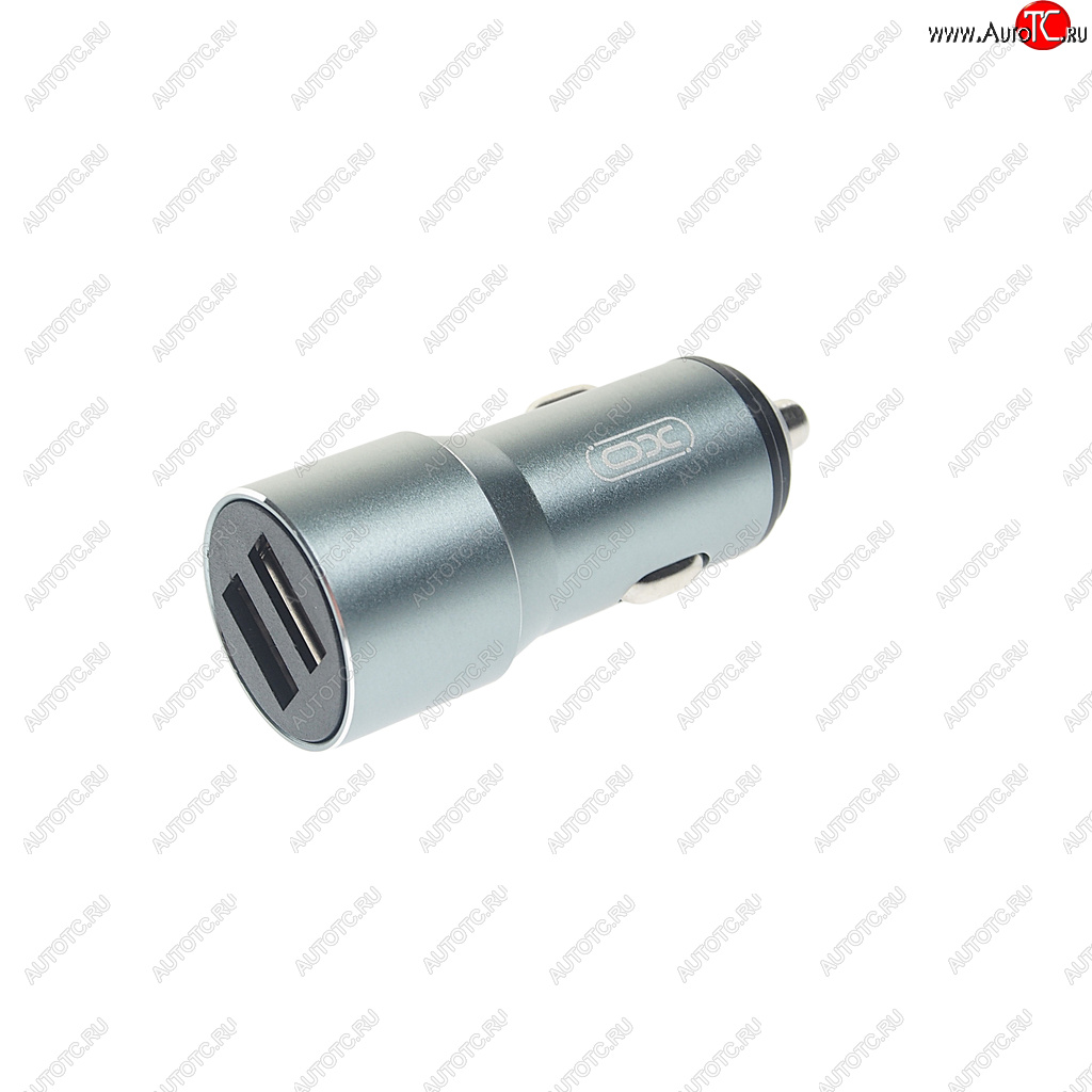 349 р. Устройство зарядное в прикуриватель 2USB 12V серое XO XO cc30 gray  с доставкой в г. Пермь