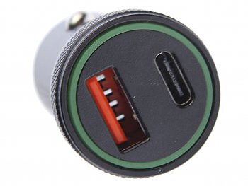 569 р. Устройство зарядное в прикуриватель 1USB + 1 Type C 12V черное XO XO cc33 black  с доставкой в г. Пермь. Увеличить фотографию 3