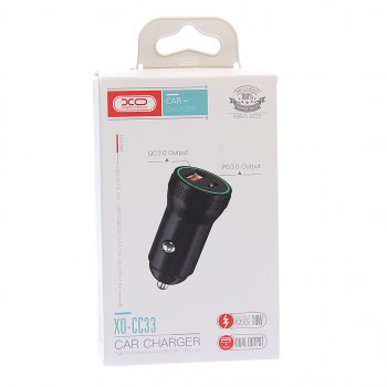 569 р. Устройство зарядное в прикуриватель 1USB + 1 Type C 12V черное XO XO cc33 black  с доставкой в г. Пермь. Увеличить фотографию 4