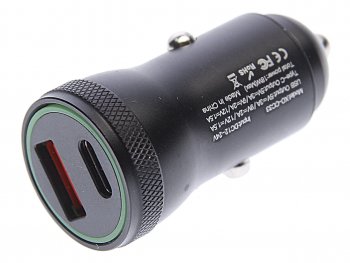 569 р. Устройство зарядное в прикуриватель 1USB + 1 Type C 12V черное XO XO cc33 black  с доставкой в г. Пермь. Увеличить фотографию 1