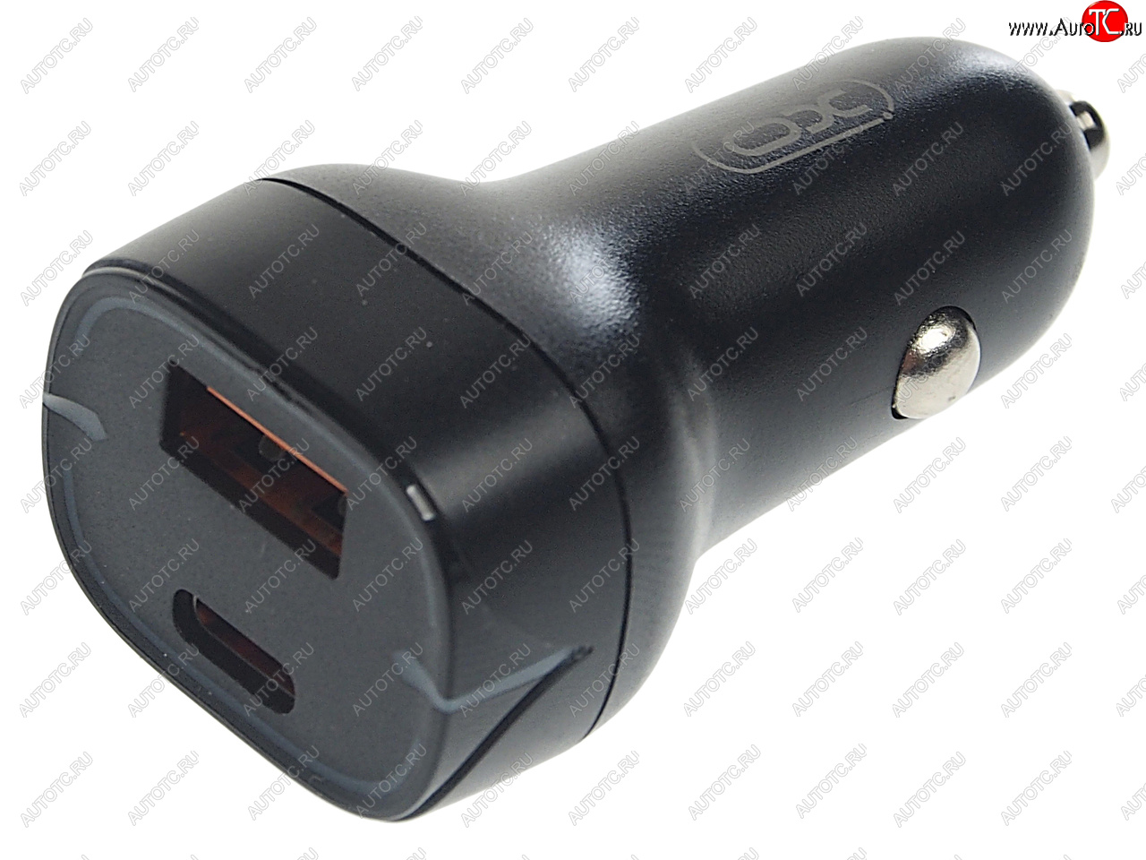 799 р. Устройство зарядное в прикуриватель 1USB + 1 Type C 12V черное XO XO cc37 black  с доставкой в г. Пермь