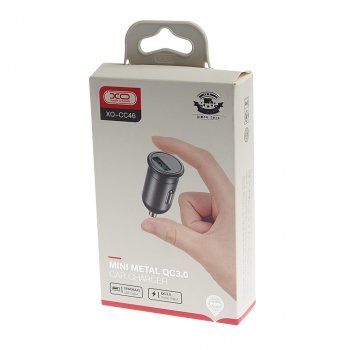 599 р. Устройство зарядное в прикуриватель 1USB 12V серое XO XO cc46 gray  с доставкой в г. Пермь. Увеличить фотографию 3