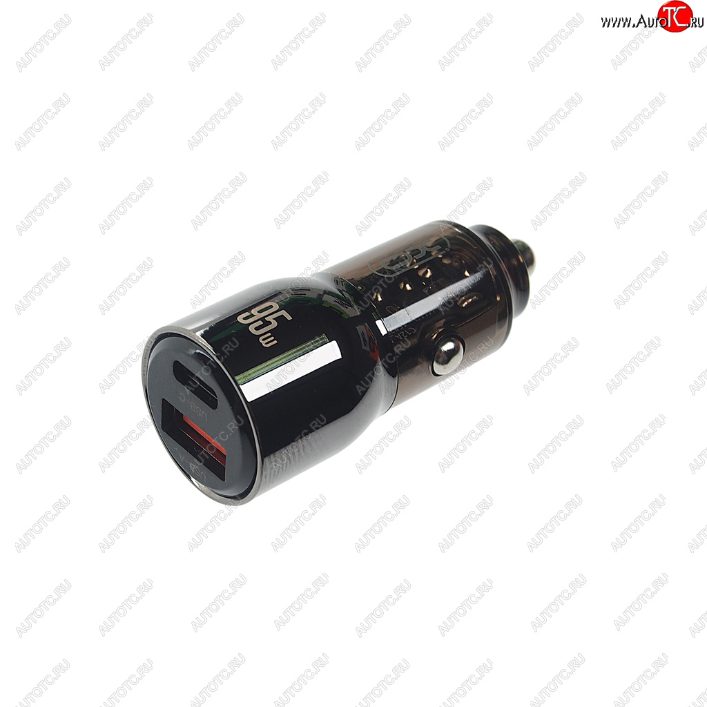 1 539 р. Устройство зарядное в прикуриватель 1USB + 1 Type C 12V XO XO cc58 tranish  с доставкой в г. Пермь