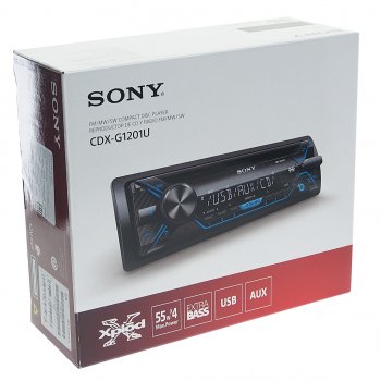9 499 р. Магнитола автомобильная 1DIN SONY SONY cdx-g1201u  с доставкой в г. Пермь. Увеличить фотографию 4