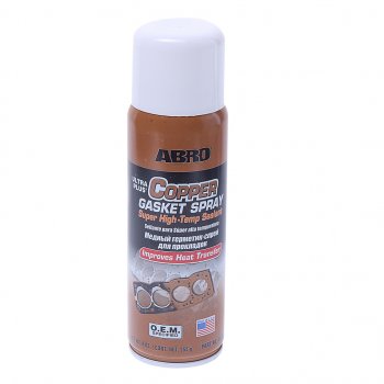 1 389 р. Герметик медный термостойкий 255г аэрозоль OEM (США)ABRO ABRO cg-418-r  с доставкой в г. Пермь. Увеличить фотографию 1