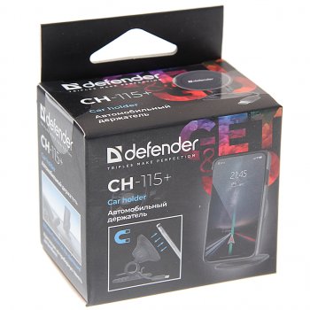 619 р. Держатель телефона универсальный магнитный DEFENDER DEFENDER ch-115+ black  с доставкой в г. Пермь. Увеличить фотографию 3