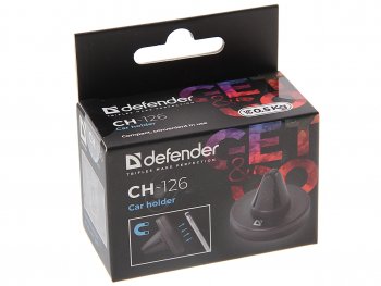 349 р. Держатель телефона на дефлектор магнитный черный DEFENDER DEFENDER ch-126 black  с доставкой в г. Пермь. Увеличить фотографию 3