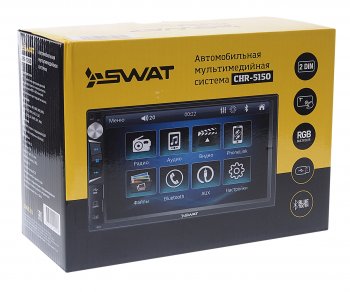 3 699 р. Магнитола автомобильная 2DIN SWAT SWAT chr-5150  с доставкой в г. Пермь. Увеличить фотографию 4