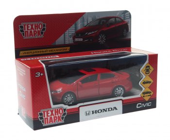 819 р. Модель автомобиля HONDA Civic металлическая ТЕХНОПАРК ТЕХНОПАРК civic-sl  с доставкой в г. Пермь. Увеличить фотографию 1