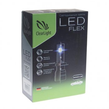 2 349 р. Лампа светодиодная 12V H3 PК22s 3000Lm бокс (2шт.) CLEARLIGHT CLEARLIGHT clflxledh3 CLEARLIGHT clflxledh3  с доставкой в г. Пермь. Увеличить фотографию 2