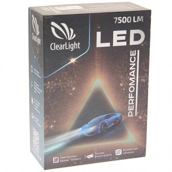 3 599 р. Лампа светодиодная 12V H1 P14.5s 7500LM (2шт.) Performance CLEARLIGHT CLEARLIGHT clpfmledh1-2  с доставкой в г. Пермь. Увеличить фотографию 2