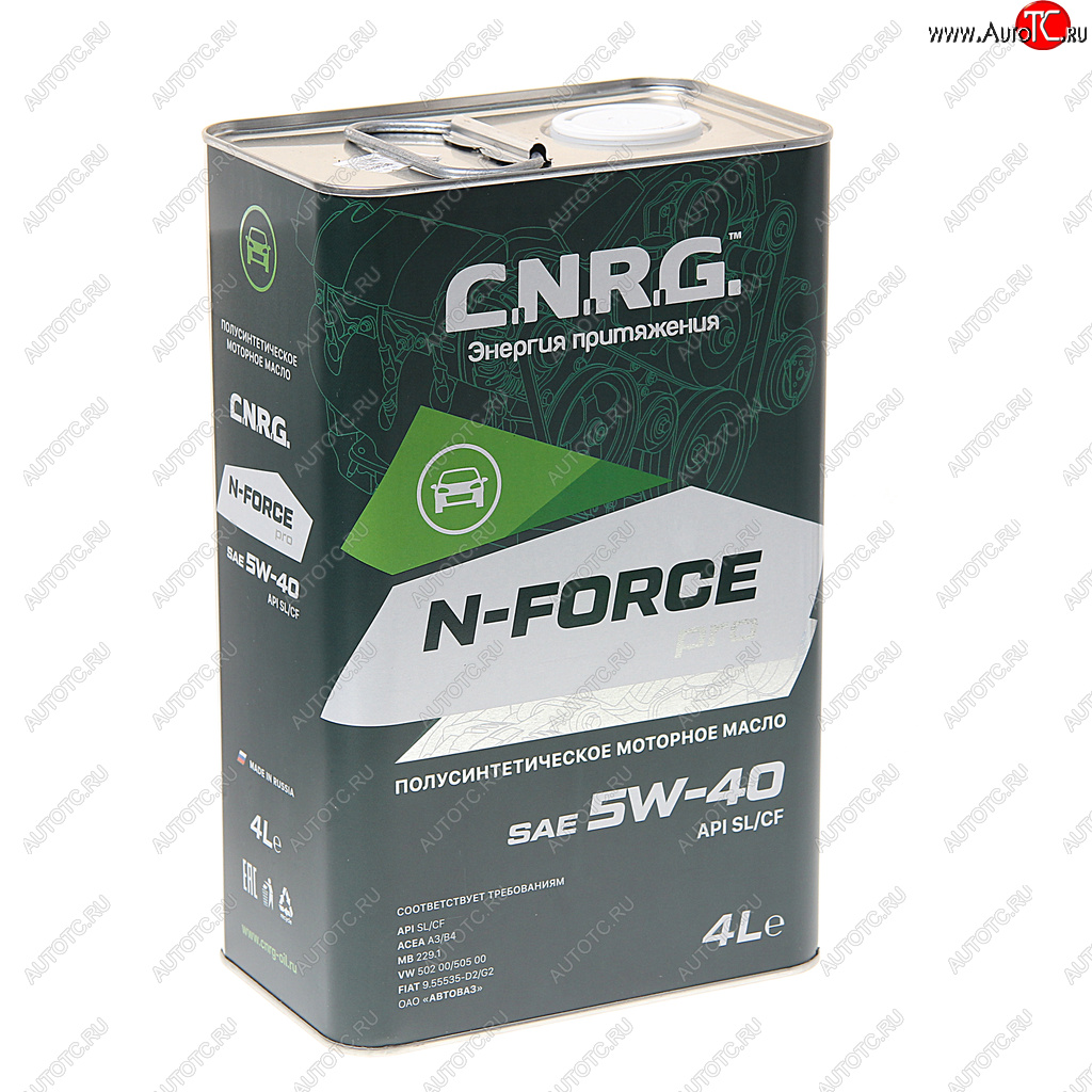 1 299 р. Масло моторное N-Force Pro SLCFA3B4 5W40 псинт.4л CNRG CNRG cnrg-016-0004p  с доставкой в г. Пермь