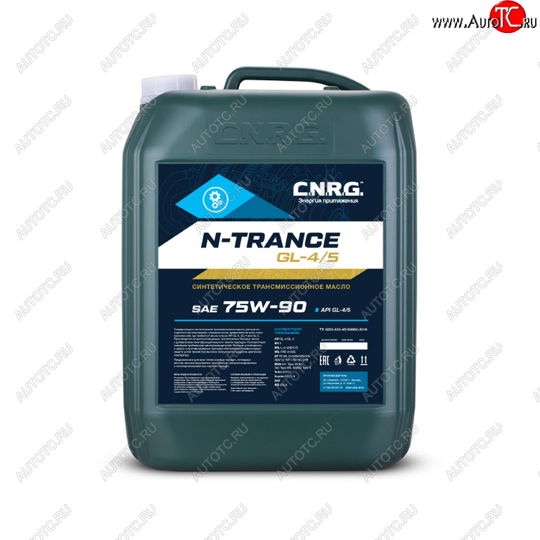 13 999 р. Масло трансмиссионное N-Trance GL-45 75W90 синт.20л CNRG CNRG cnrg-039-0020  с доставкой в г. Пермь