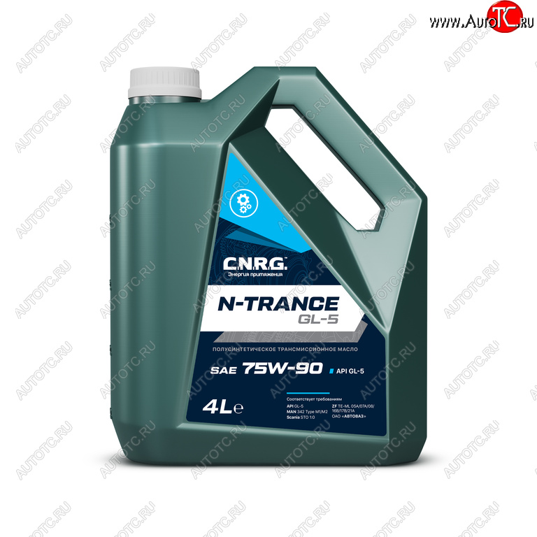 1 699 р. Масло трансмиссионное N-Trance GL-5 75W90 псинт.4л CNRG CNRG cnrg-042-0004p  с доставкой в г. Пермь