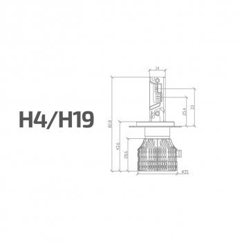 8 349 р. Лампа светодиодная 12V H4 P43t бокс (2шт.) MTF MTF cp04k6  с доставкой в г. Пермь. Увеличить фотографию 5