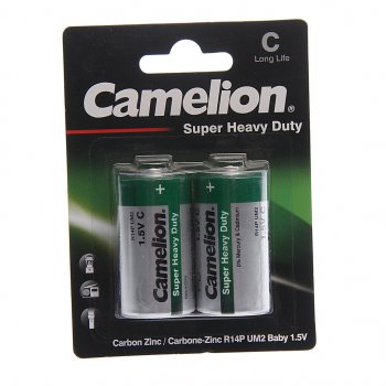 77 р. Батарейка C R14 1.5V блистер (по 1шт.) CAMELION CAMELION c-r14бл  с доставкой в г. Пермь. Увеличить фотографию 3