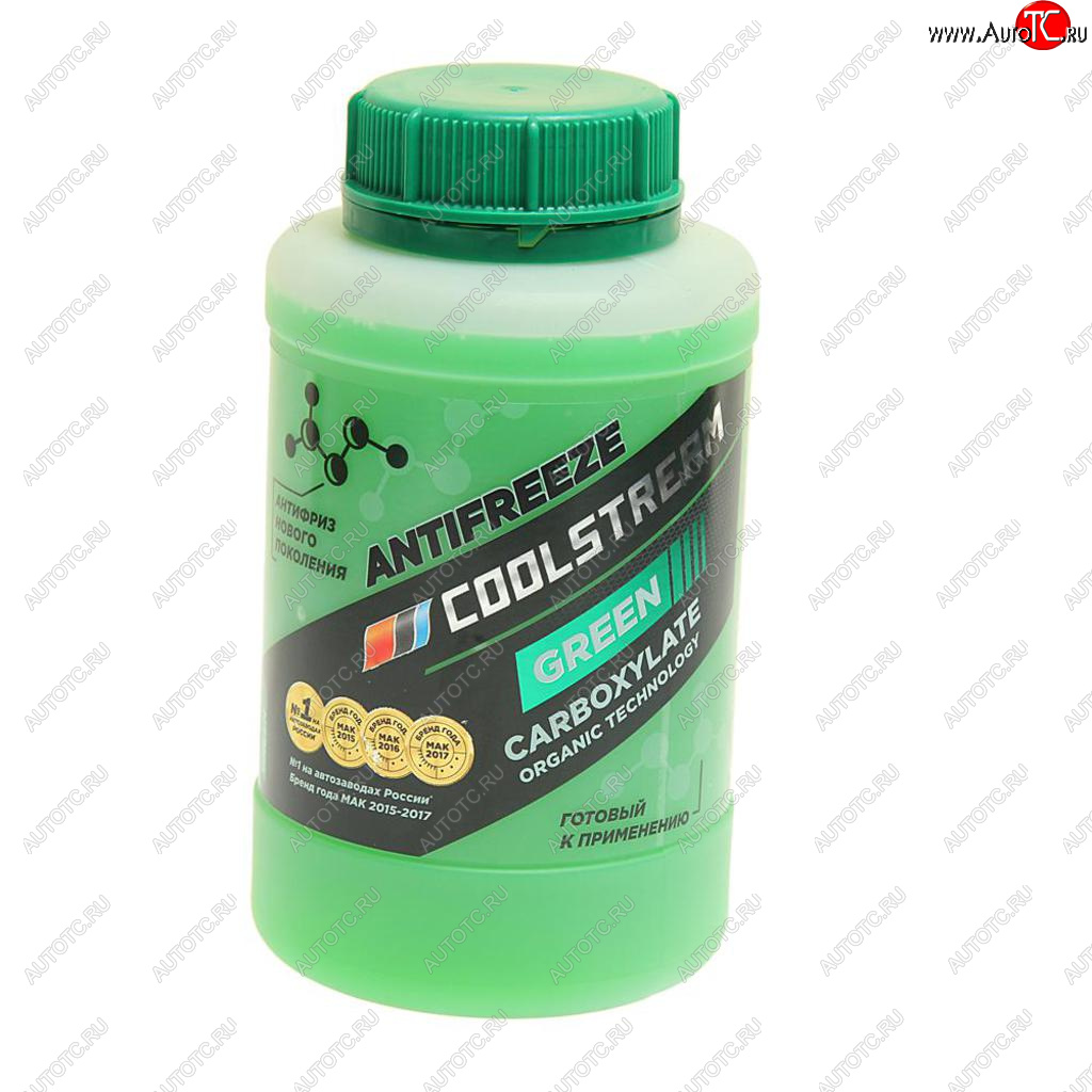 228 р. Антифриз зеленый -40C 0.9кг Green COOL STREAM COOL STREAM cs-010901-gr  с доставкой в г. Пермь