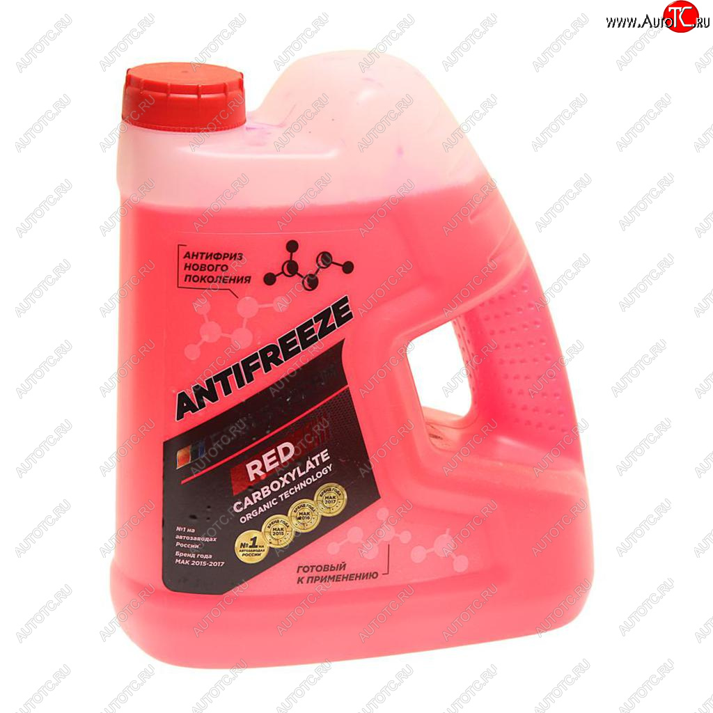 759 р. Антифриз красный -40C 4кг Red COOL STREAM COOL STREAM cs-010909-rd  с доставкой в г. Пермь