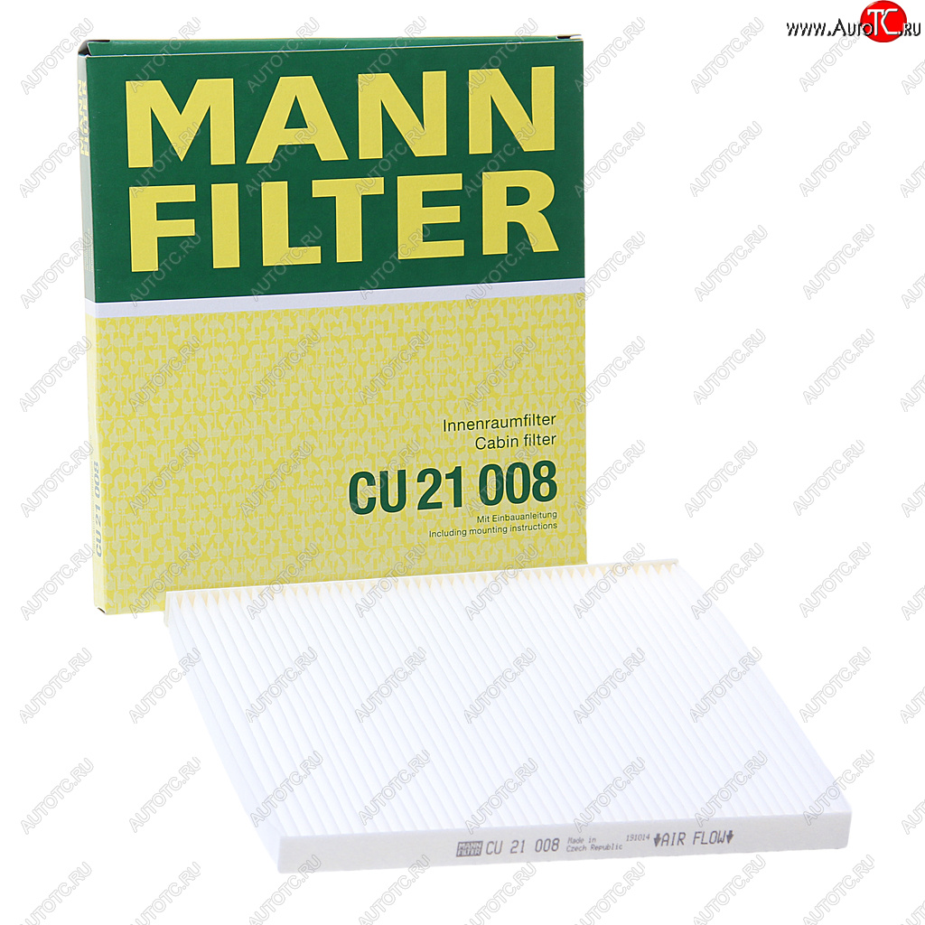 769 р. Фильтр воздушный салона HYUNDAI Solaris KIA Rio (11-) MANN MANN cu21008  с доставкой в г. Пермь