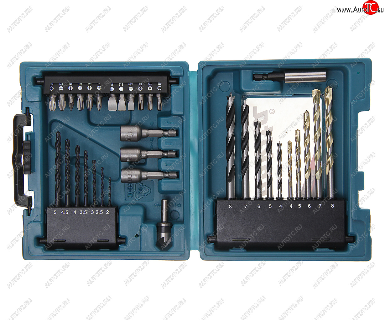 5 599 р. Набор сверл и оснастки 34 предмета MAKITA MAKITA d-36980 MAKITA d-36980  с доставкой в г. Пермь