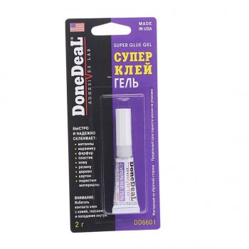 499 р. Клей-супер универсальный гель 2г Super Gel DONE DEAL DONE DEAL dd6601  с доставкой в г. Пермь. Увеличить фотографию 1