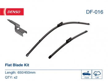 3 099 р. Щетка стеклоочистителя VW Golf (13-) 650/450мм комплект DENSO DENSO df-016 DENSO df-016  с доставкой в г. Пермь. Увеличить фотографию 3