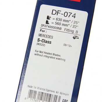 5 699 р. Щетка стеклоочистителя MERCEDES S (W222) (13-) 630560мм комплект DENSO DENSO df-074  с доставкой в г. Пермь. Увеличить фотографию 4