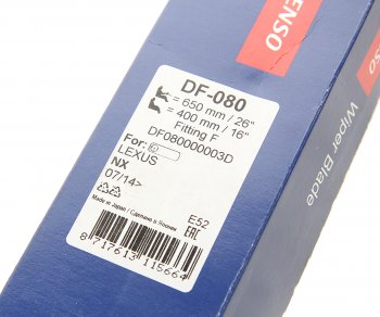5 649 р. Щетка стеклоочистителя LEXUS NX 650400мм комплект DENSO DENSO df-080  с доставкой в г. Пермь. Увеличить фотографию 3