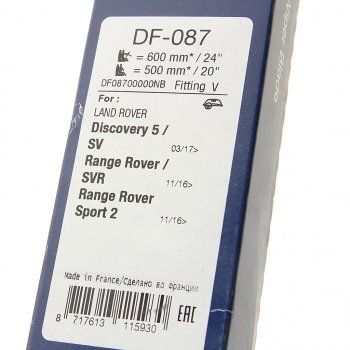4 399 р. Щетка стеклоочистителя 600500мм комплект DENSO DENSO df-087  с доставкой в г. Пермь. Увеличить фотографию 3