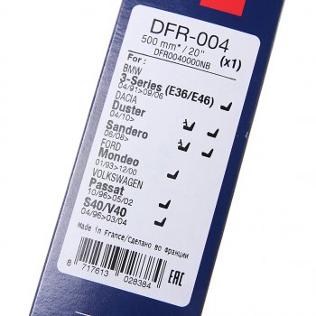 1 199 р. Щетка стеклоочистителя 500мм бескаркасная DENSO DENSO dfr-004  с доставкой в г. Пермь. Увеличить фотографию 3