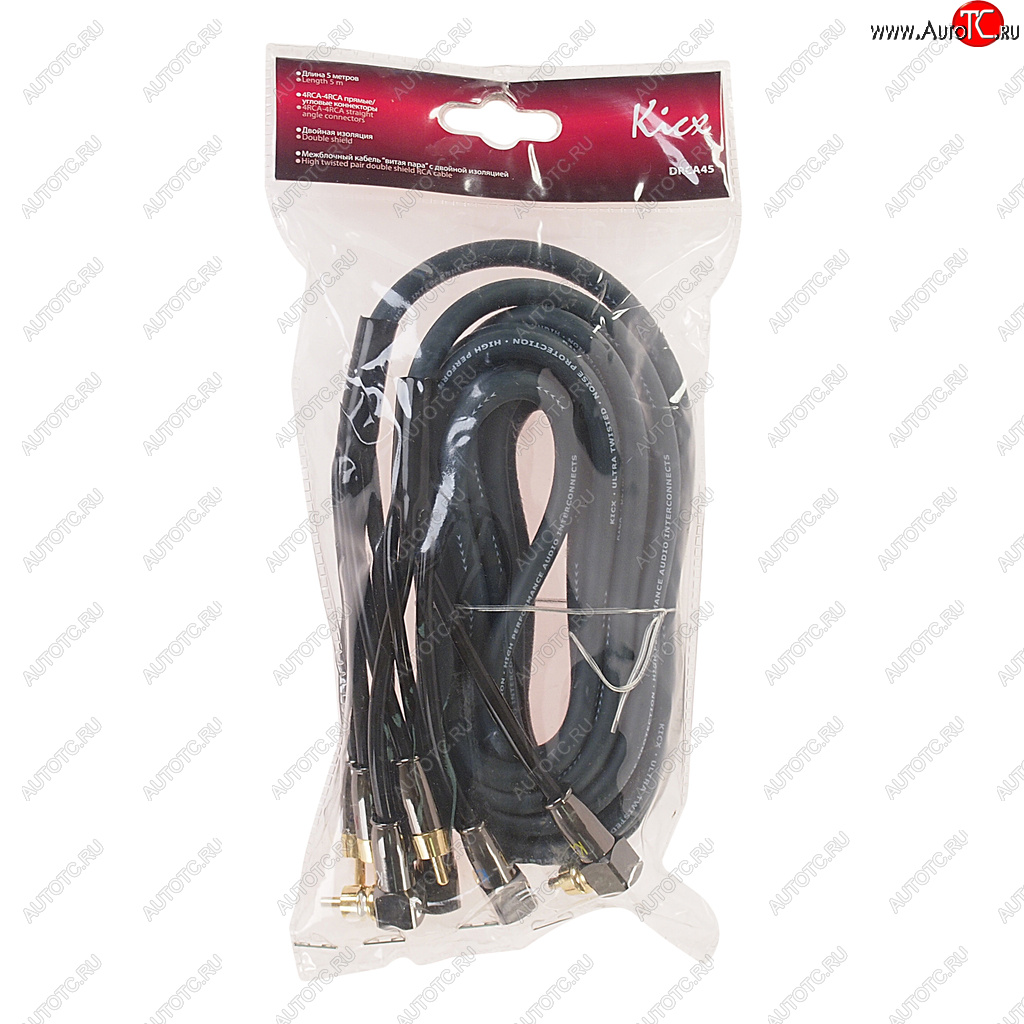 3 059 р. Кабель RCA 4х4 5м KICX KICX drca45  с доставкой в г. Пермь