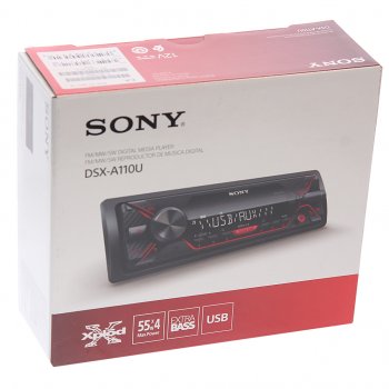 8 999 р. Магнитола автомобильная 1DIN SONY SONY dsx-a110u  с доставкой в г. Пермь. Увеличить фотографию 4