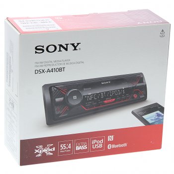 14 649 р. Магнитола автомобильная 1DIN SONY SONY dsx-a410bt  с доставкой в г. Пермь. Увеличить фотографию 4