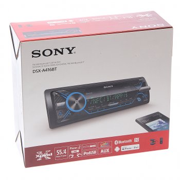 15 999 р. Магнитола автомобильная 1DIN SONY SONY dsx-a416bt  с доставкой в г. Пермь. Увеличить фотографию 5