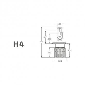 4 399 р. Лампа светодиодная 12V H4 P43t бокс (2шт.) MTF MTF dv04k5  с доставкой в г. Пермь. Увеличить фотографию 7