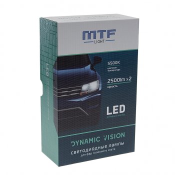 3 399 р. Лампа светодиодная 12V HB3 P20d бокс (2шт.) MTF MTF dvb3k5  с доставкой в г. Пермь. Увеличить фотографию 3