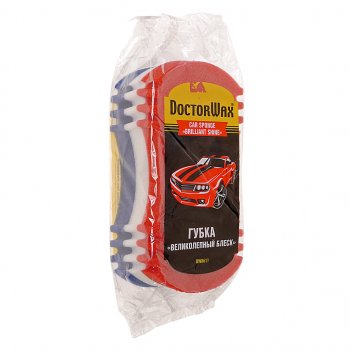 Губка для мойки автомобиля БЛЕСК ОБЕЩАЮ DOCTOR WAX DOCTOR WAX dw8611